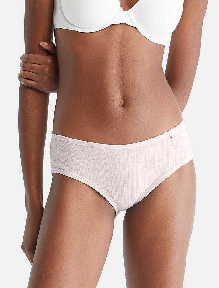 

Ребристый хипстер Calvin Klein, розовый