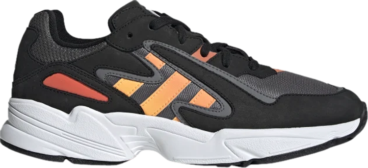 Adidas falcon black store orange