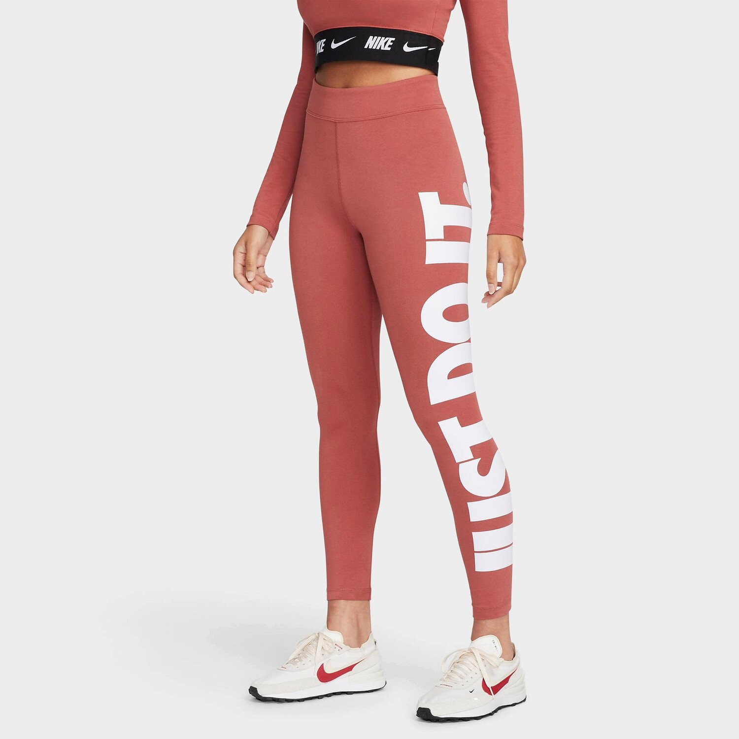 

Женские леггинсы с высокой талией Nike Sportswear Essential JDI, розовый
