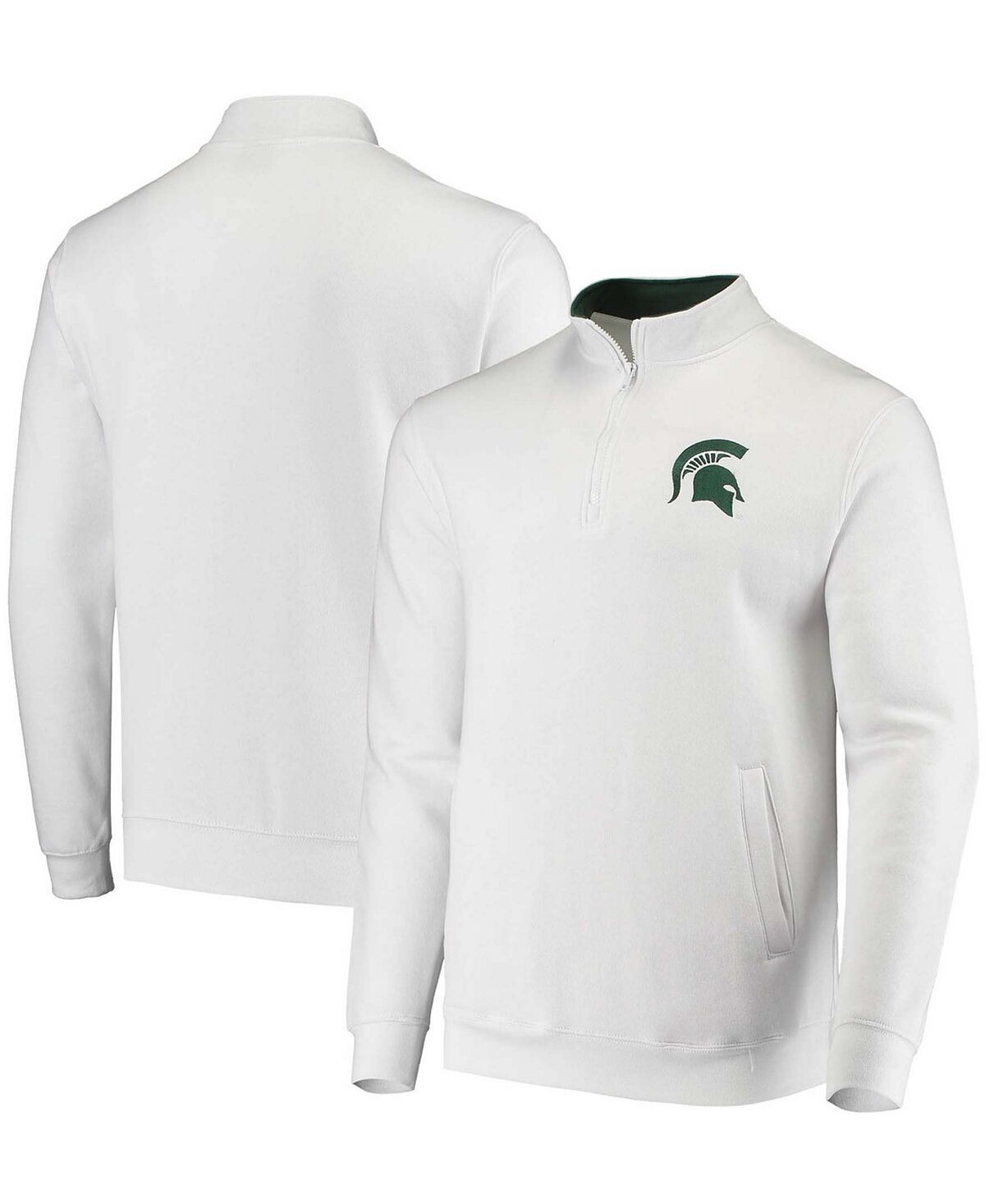 

Мужская белая куртка michigan state spartans tortugas logo с молнией на четверть Colosseum, белый