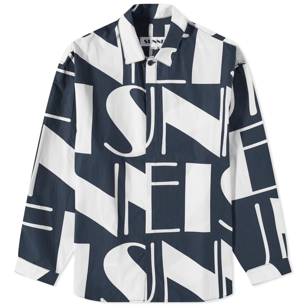 

Рубашка Sunnei All Over Logo Overshirt