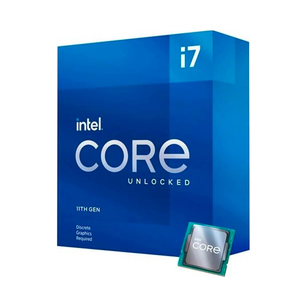 Процессор Intel Core i7-11700KF BOX (без кулера), LGA 1200 процессор intel core i3 7350k box без кулера lga 1151