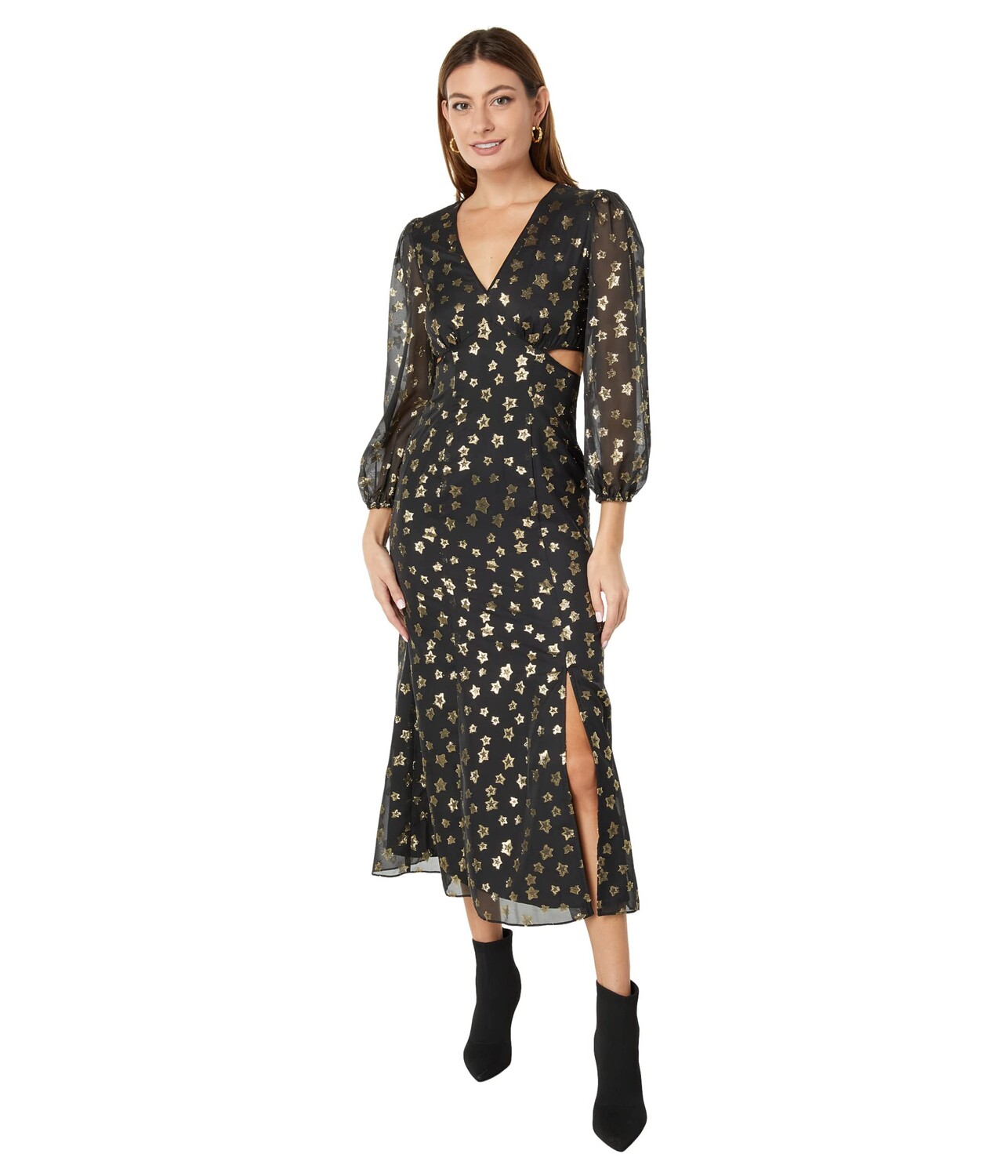 

Платье Donna Morgan, Long Sleeve Maxi Dress with Side Cutouts