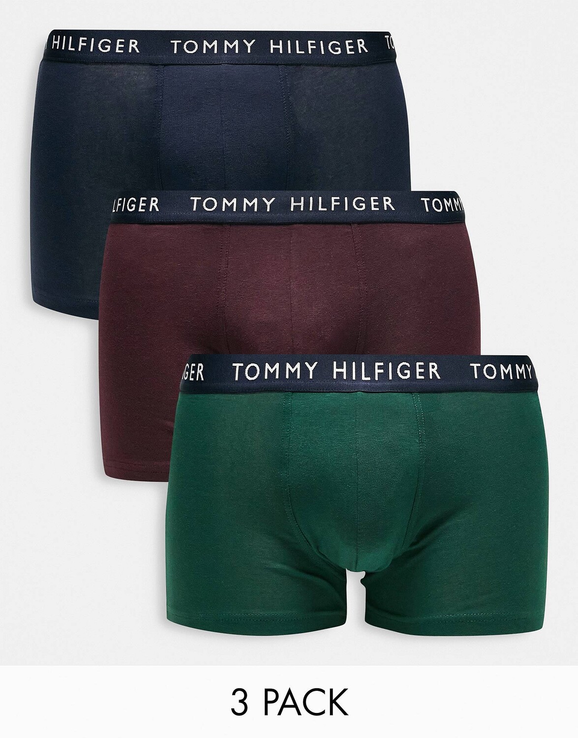 

Набор из 3 трусов Tommy Hilfiger зеленого, бордового и темно-синего цветов
