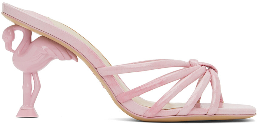 

Розовые босоножки на каблуке Flo Flamingo Sophia Webster