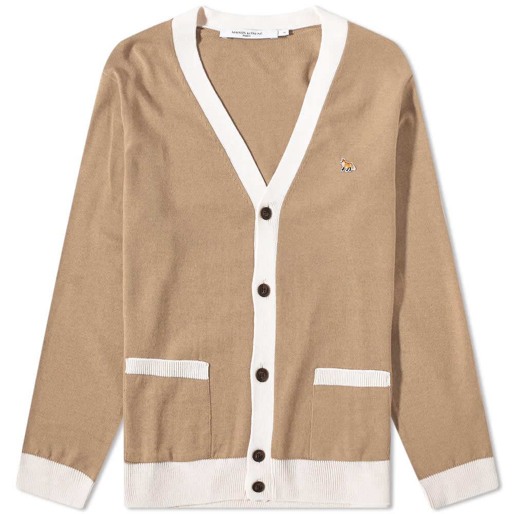 

Джемпер Maison Kitsuné Baby Fox Patch Bicolor Classic Cardigan, Коричневый