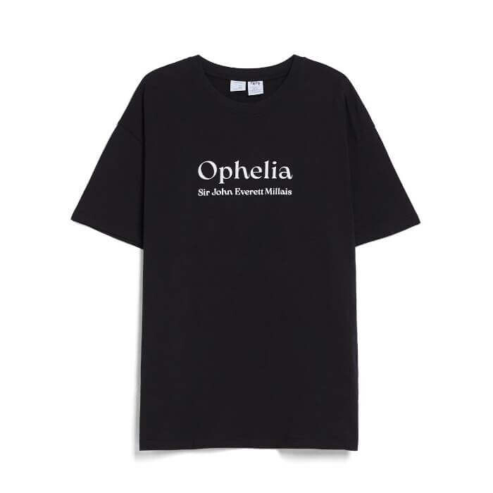 

Футболка Bershka Art Series Print, черный