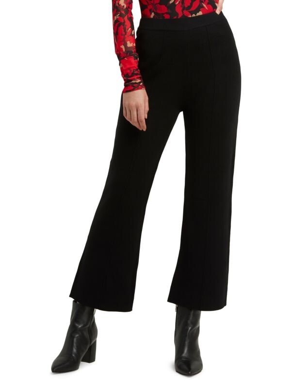 

Трикотажные брюки H Halston без застежки с окантовкой, чёрный