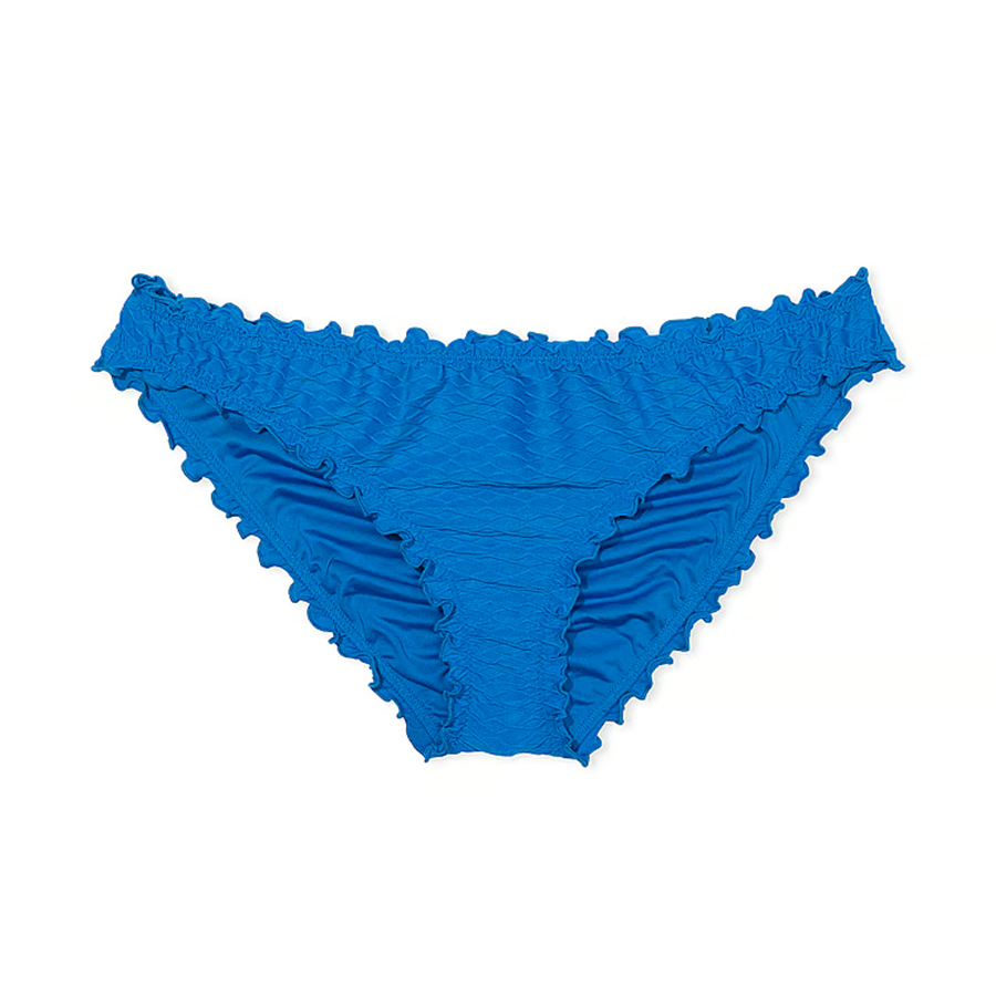 Плавки бикини Victoria's Secret Swim Mix & Match Ruffle Cheeky Fishnet, синий плавки бикини victoria s secret swim mix