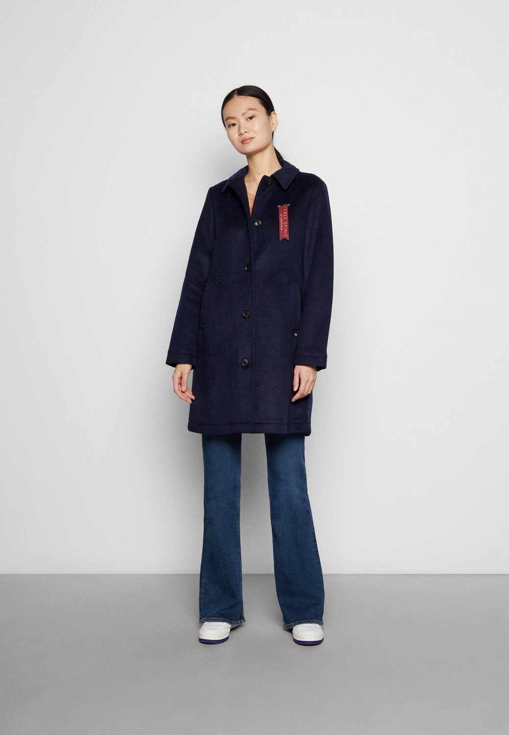

Пальто классическое Scotch & Soda, темно-синий