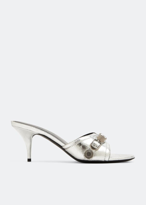 

Сандалии BALENCIAGA Cagole sandals, серебряный