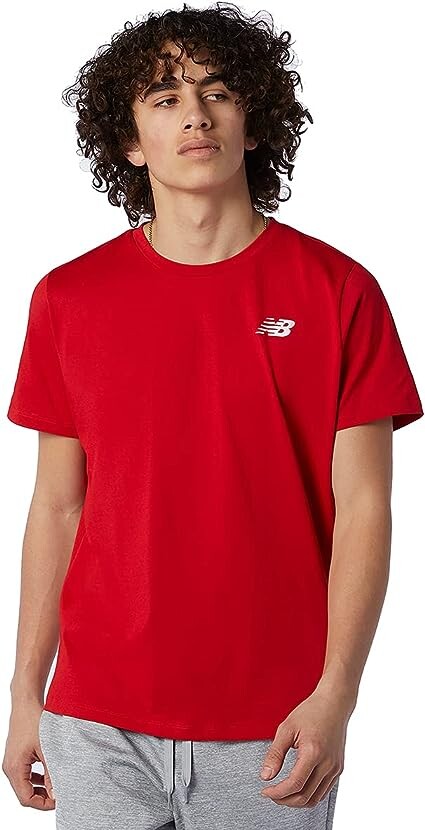 

Футболка New Balance Men's Heather Tech Short Sleeve, красный