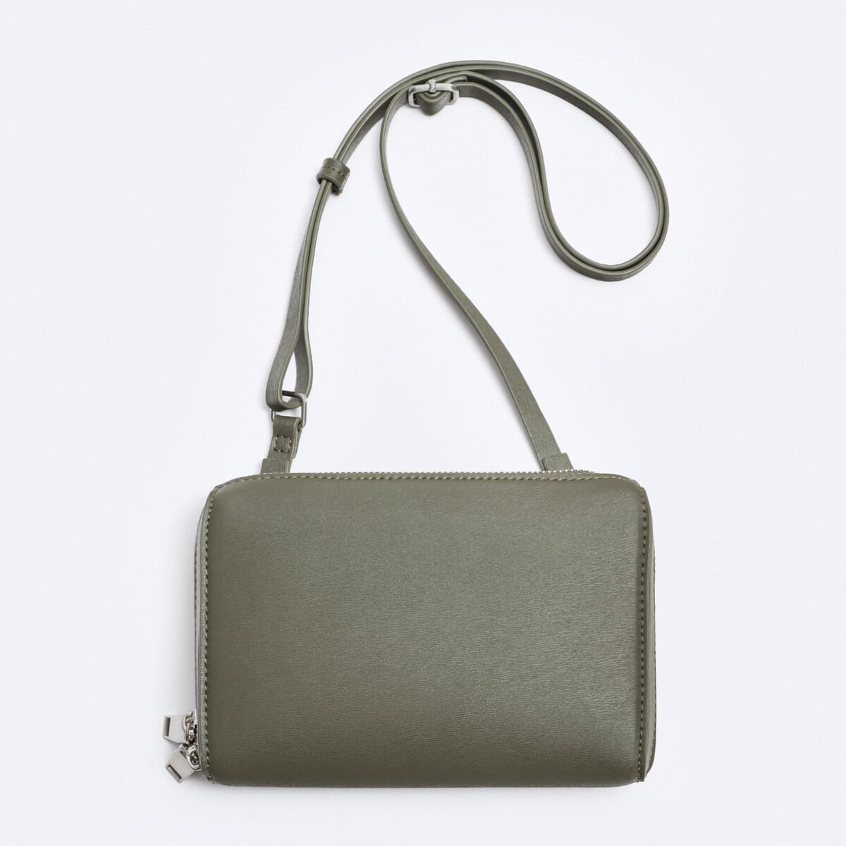 

Мужская сумка Zara Embossed Crossbody, зеленый