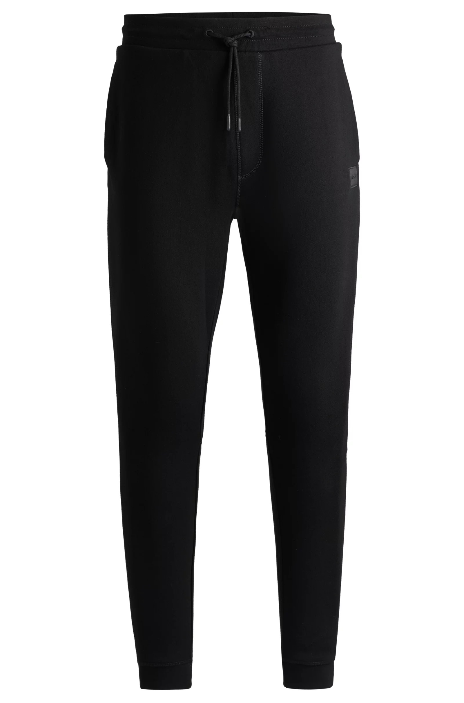 цена Спортивные брюки Hugo Cotton-terry With Logo Patch, черный