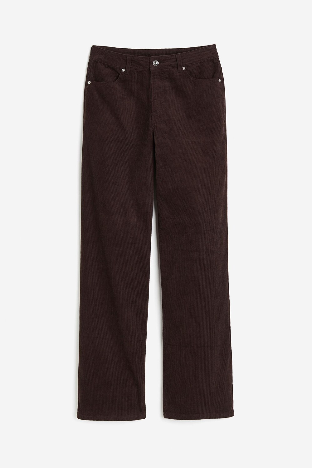 Брюки H&M Corduroy, коричневый