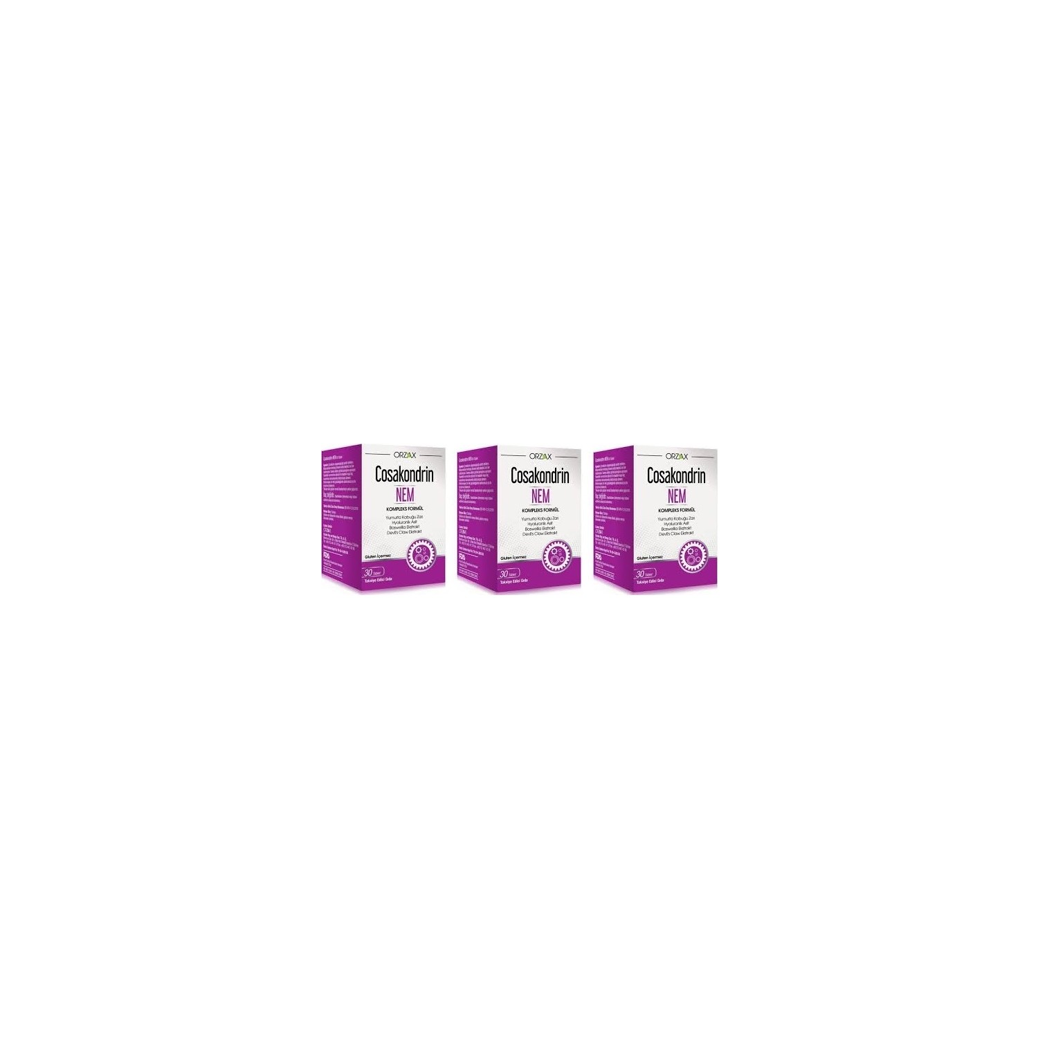 Пищевая добавка Ocean Orzax Cosakondrin Moisture, 3 упаковки по 30 таблеток таблетки orzax cosakondrin plus комплексная формула 60 таблеток