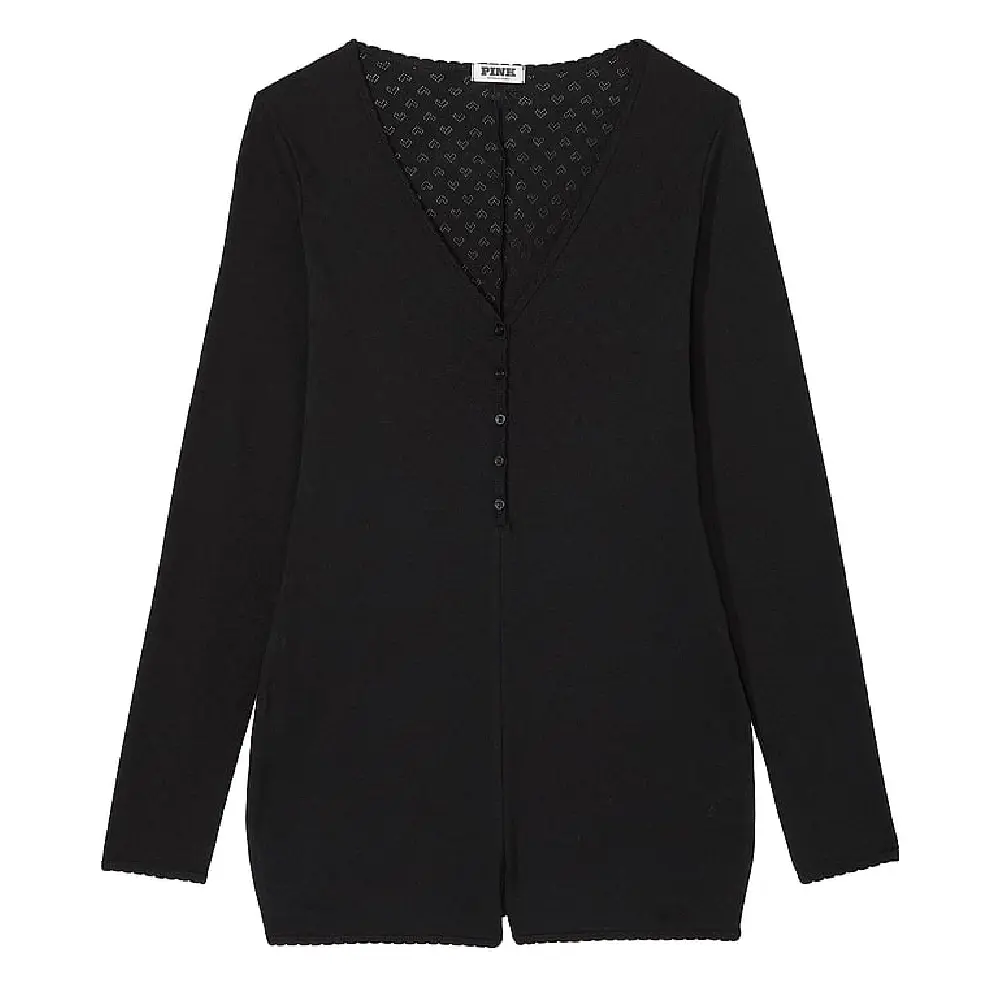 

Комбинезон Victoria's Secret Pink Cotton Heart, черный