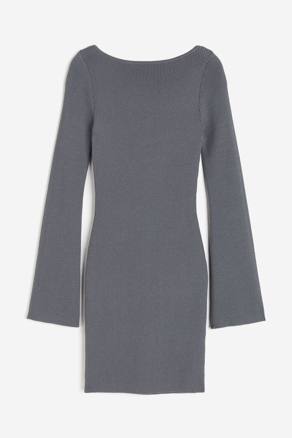 

Платье H&M Rib-knit Bodycon, серый