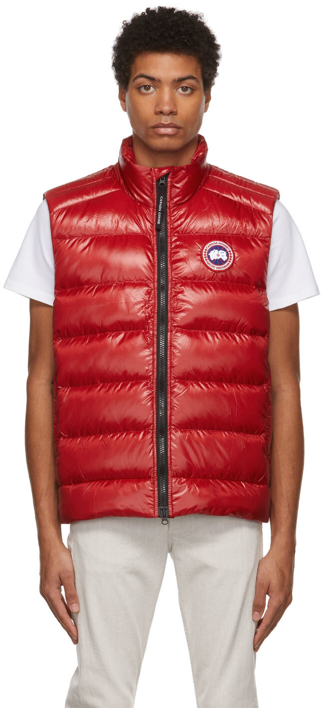 

Красный пуховый жилет Crofton Canada Goose