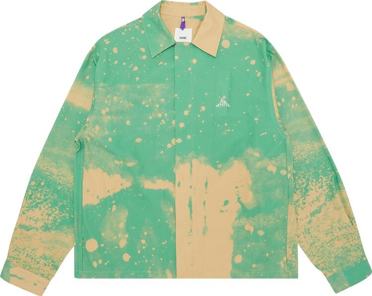 

Рубашка OAMC Smudge Print System Shirt 'Green', зеленый