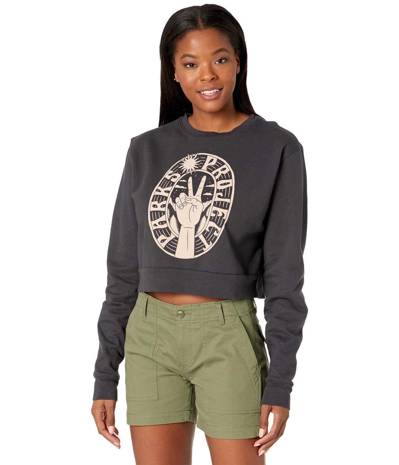 

Худи Parks Project, Peace in The Parks Cropped Crew Neck