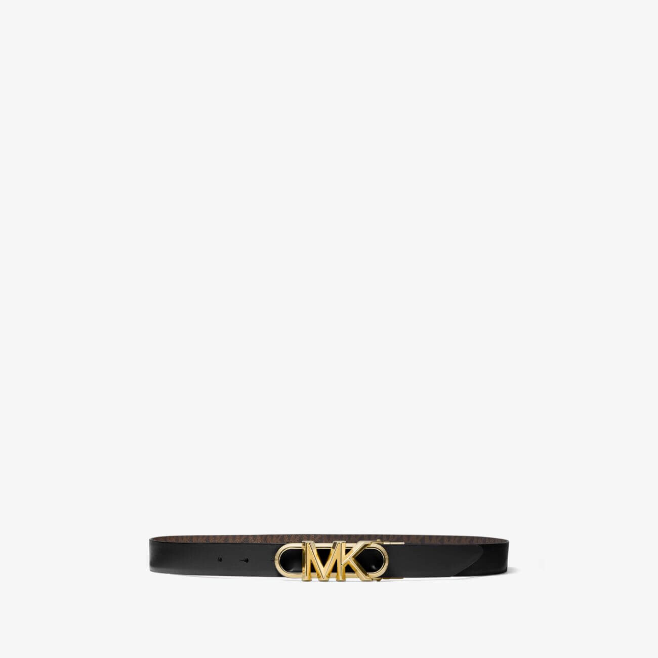 

Ремень Michael Michael Kors Reversible Logo and Leather, черный/коричневый