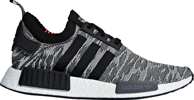 Мужские кроссовки Adidas NMD R1 Primeknit, черный/темно-серый мужские кроссовки adidas sneakersnstuff x nmd r1 primeknit белый бирюзовый