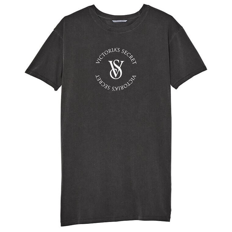 

Пижамная футболка Victoria's Secret Cotton, черный