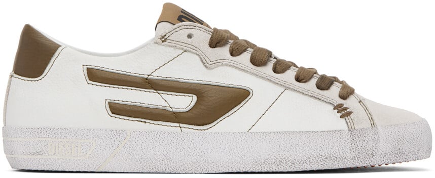 

Off-White & Brown Низкие кроссовки S-Leroji Diesel