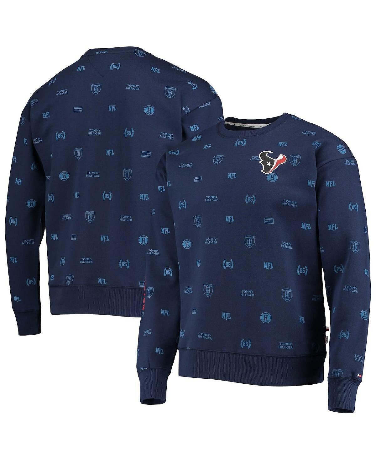 

Мужская темно-синяя толстовка с капюшоном houston texans reid graphic pullover Tommy Hilfiger, синий