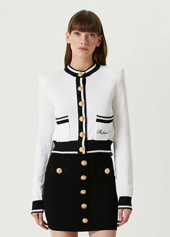 

Вязать кардиган Balmain, белый