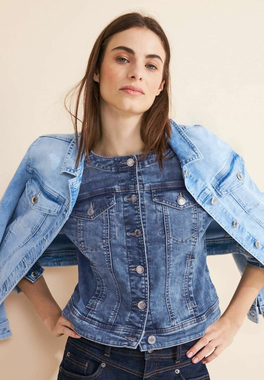

Джинсовая куртка Street One, цвет blau
