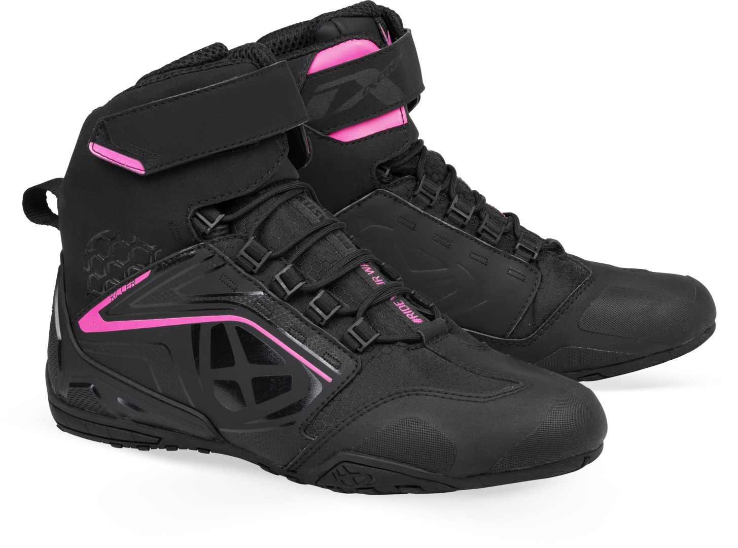 Ботинки Ixon Killer WP Мотоциклетные, черно-розовые