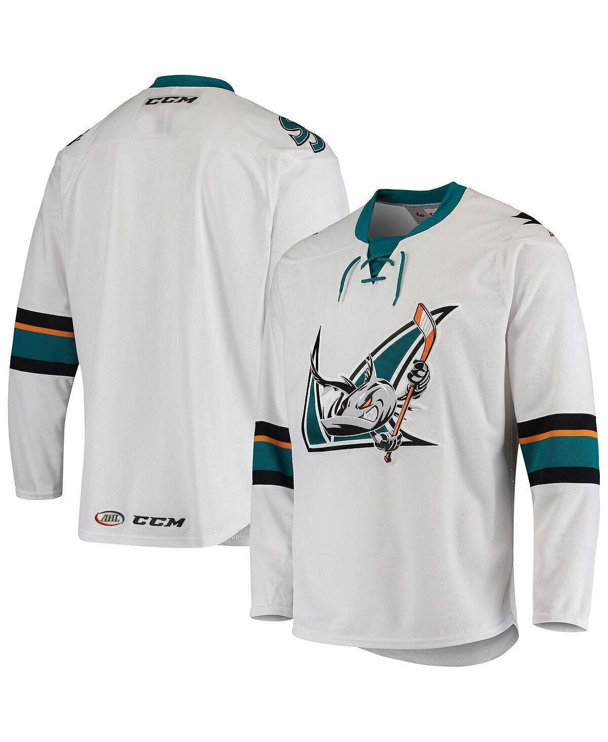 

Мужская белая футболка san jose barracuda away premier CCM, белый