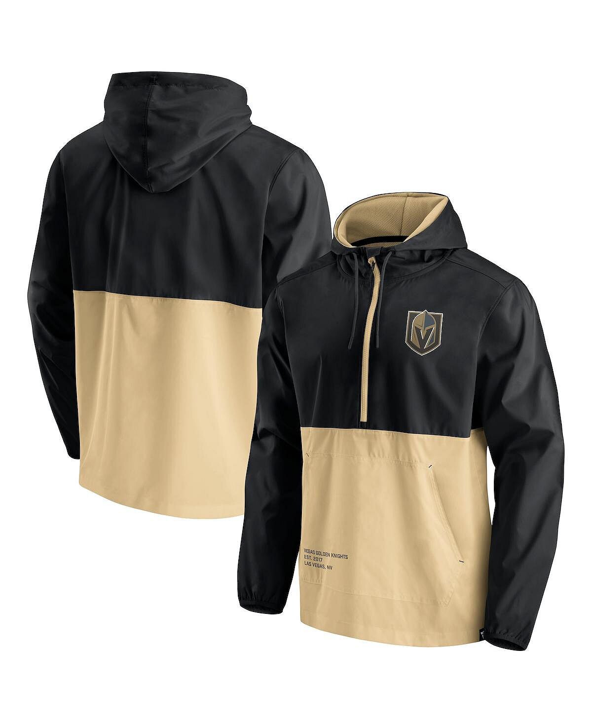 

Мужская черная фирменная куртка vegas gold knights thrill seeker anorak с молнией до половины Fanatics, мульти