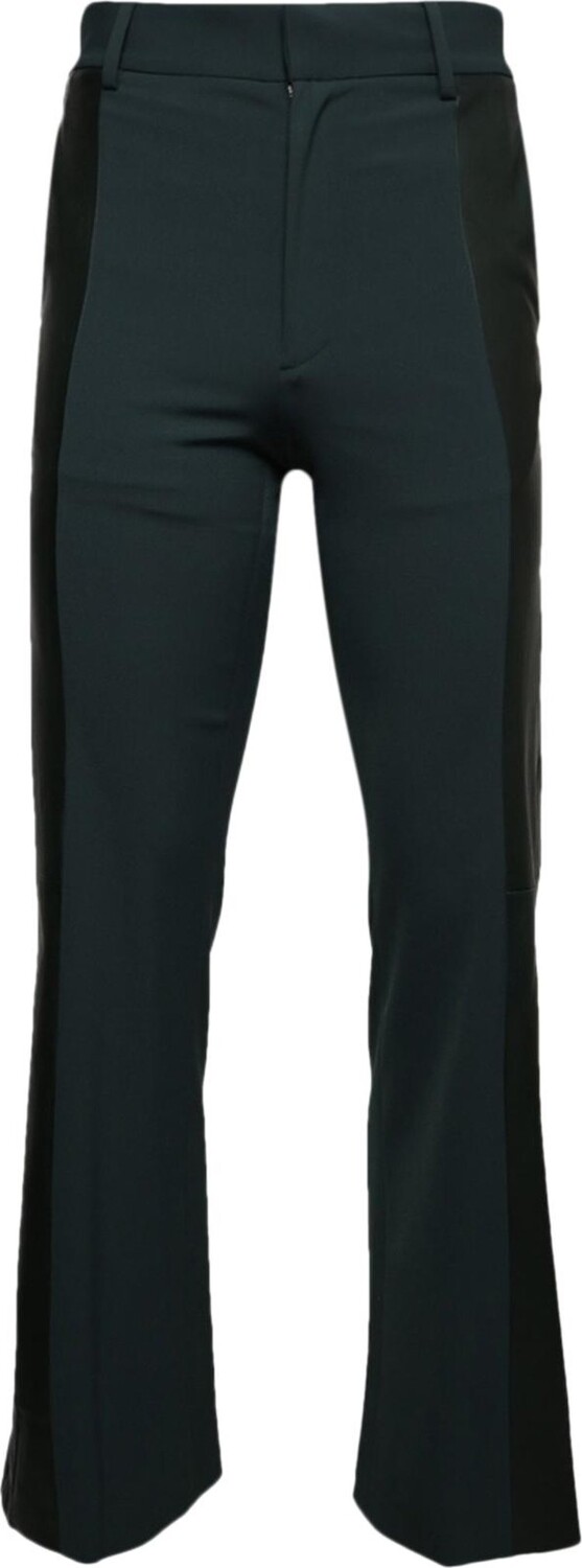 

Брюки Ambush Wool And Leather Flare Pants 'Green Gables', зеленый