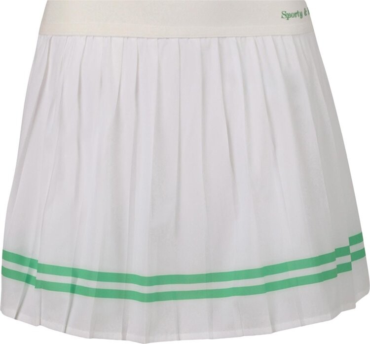 

Юбка Sporty & Rich Pleated Tennis Skirt 'Kelly/White', белый
