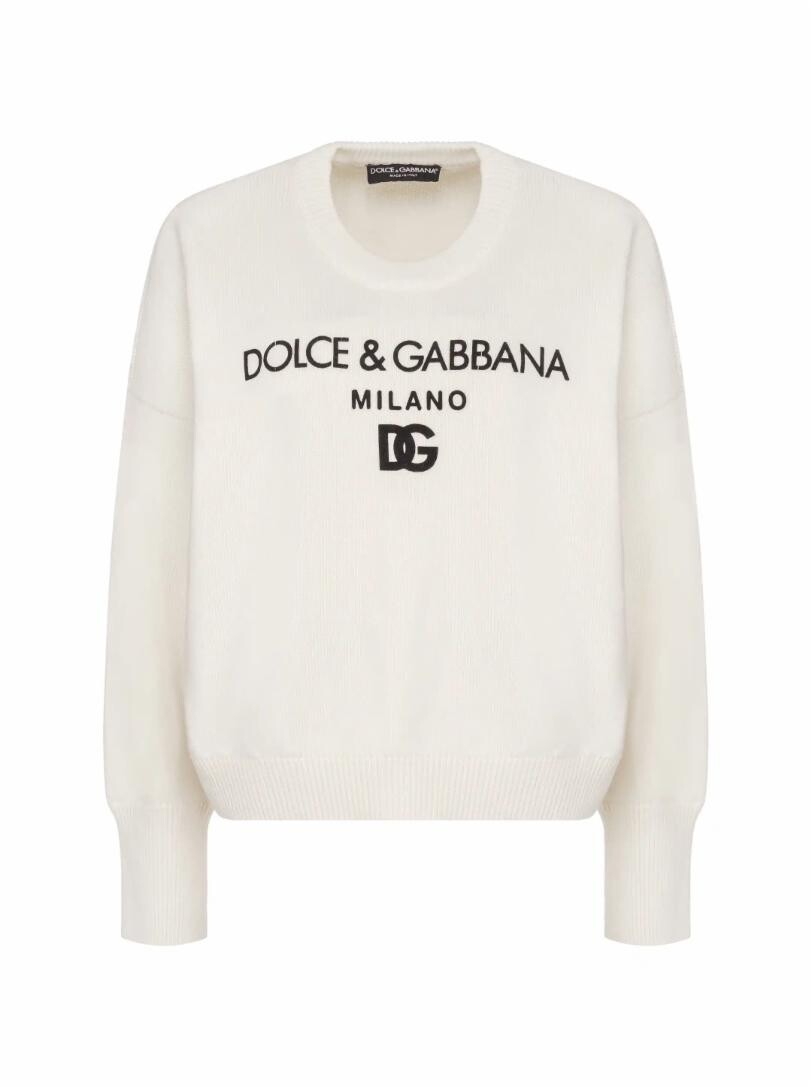 

Кашемировый джемпер с логотипом Dolce&Gabbana