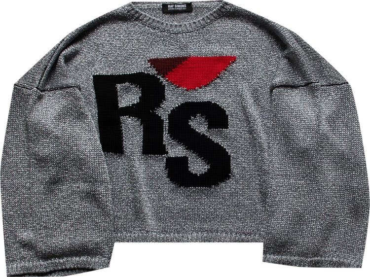 

Свитер Raf Simons Short Oversized Rs Sweater 'Silver', серебряный, Серый