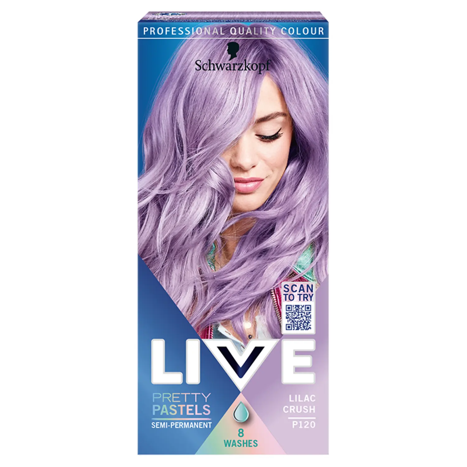 

Schwarzkopf Live Ultra Brights Крем-краска для волос P120 (L120) Lilac Crush, 1 упаковка