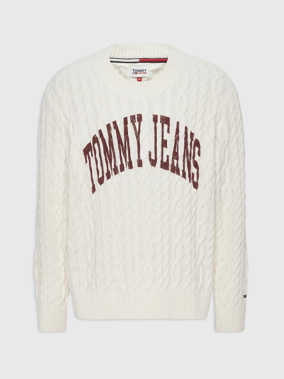 

Свитер с логотипом collegiate relaksed fit Tommy Hilfiger, древний белый