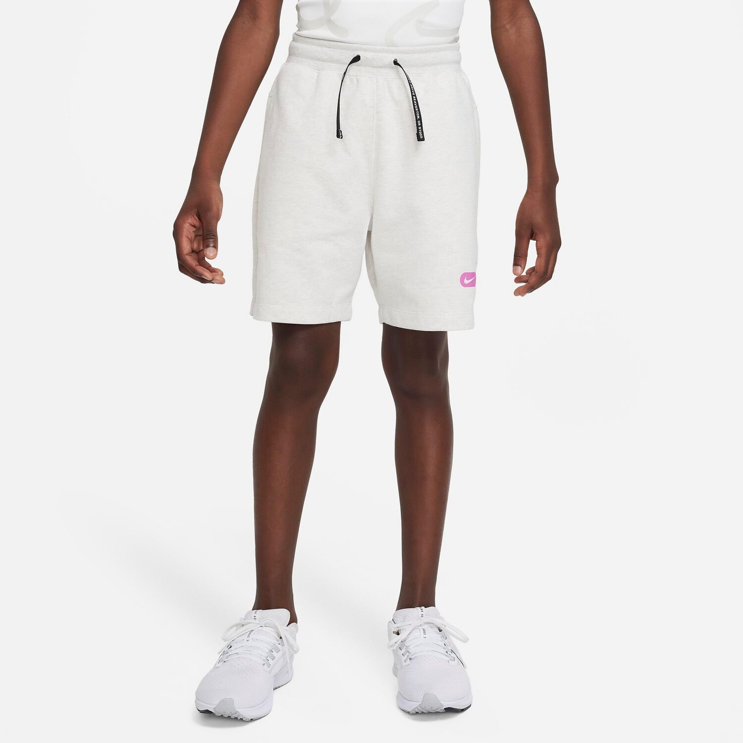 

Детские флисовые тренировочные шорты Nike Dri-FIT Athletics, белый