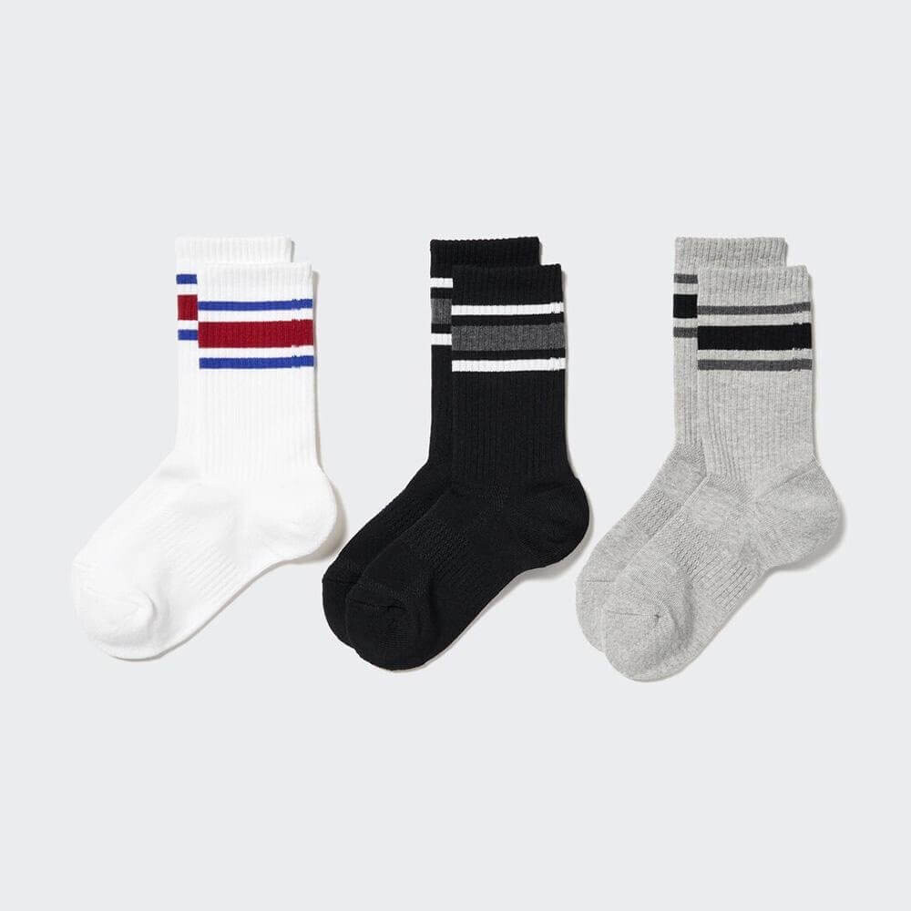 

Комплект носков Uniqlo Ribbed Colour, 3 пары, мультиколор