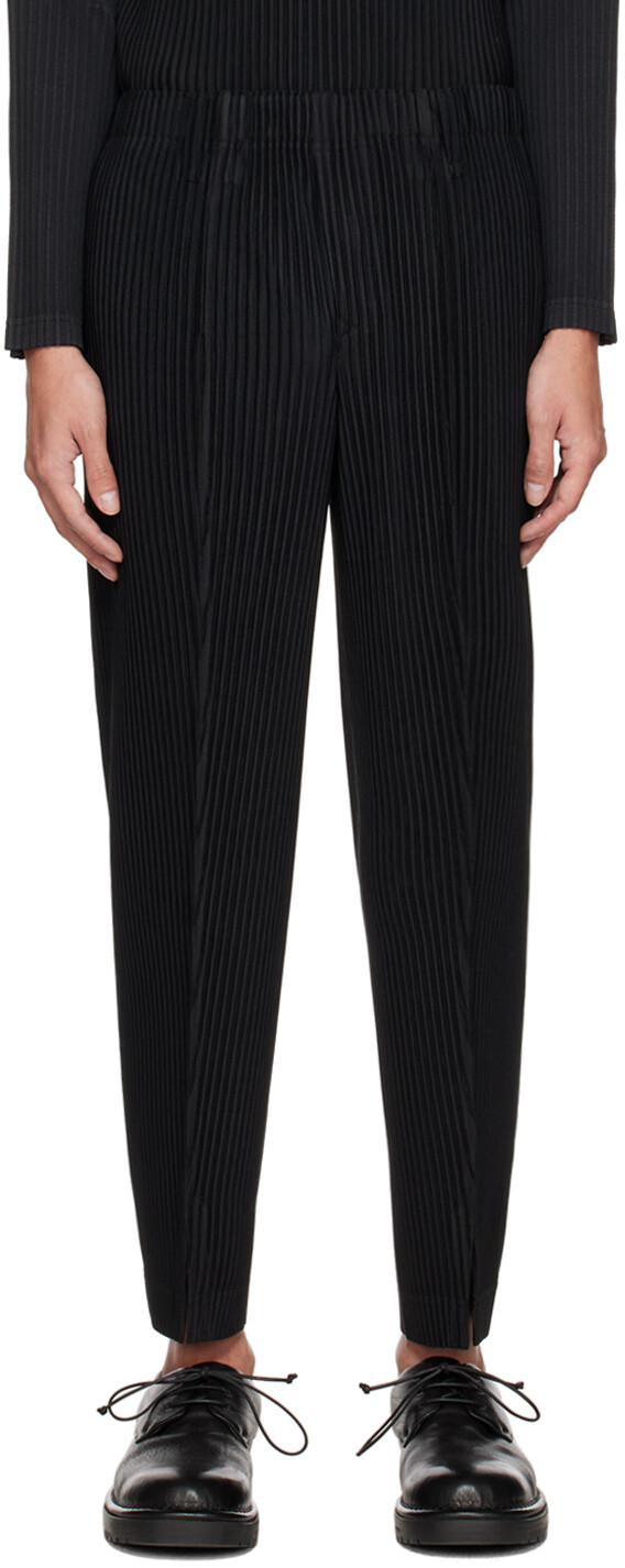 

Черные брюки MC November Homme Plissé Issey Miyake