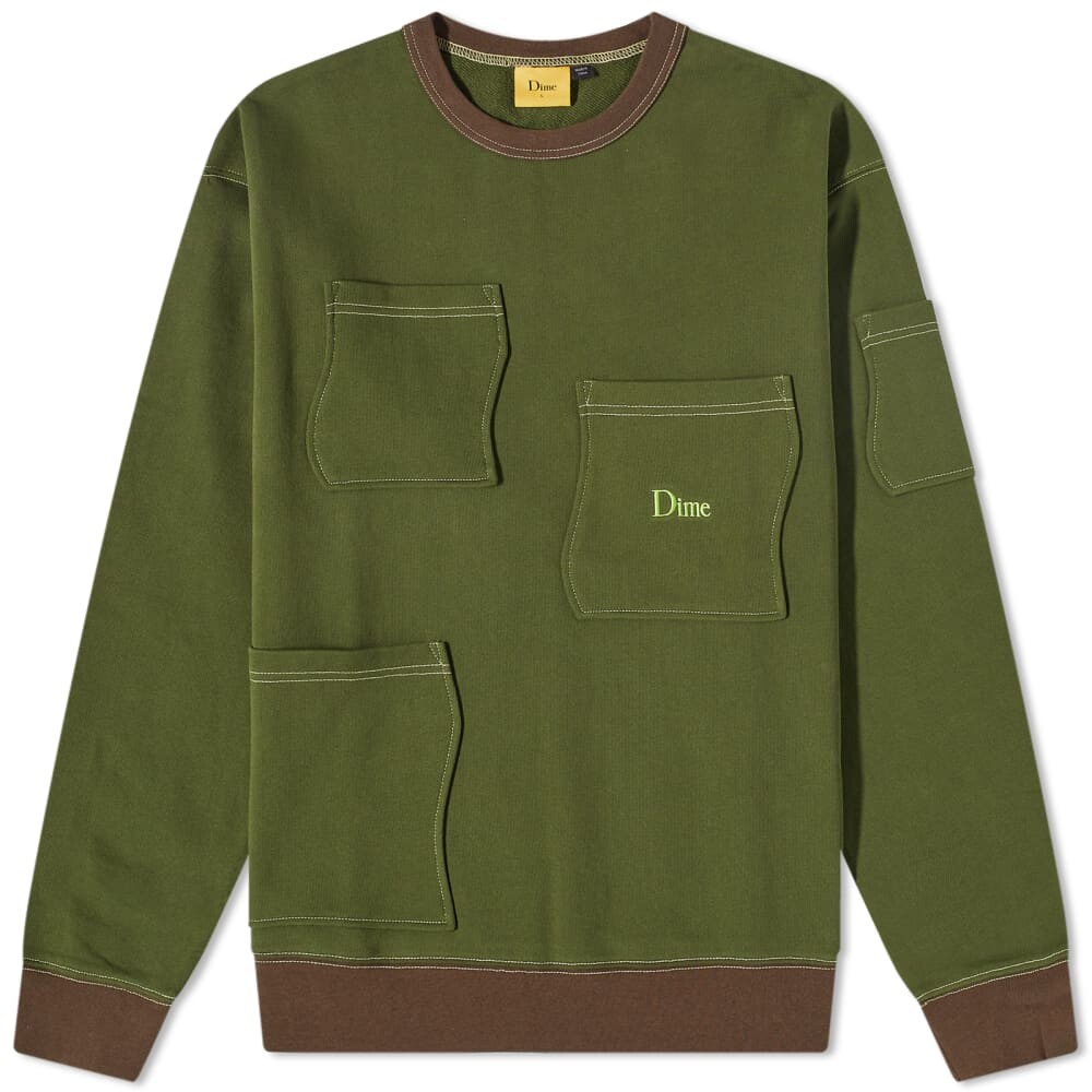 

Толстовка Dime French Terry Pocket Crew Sweat, Серый