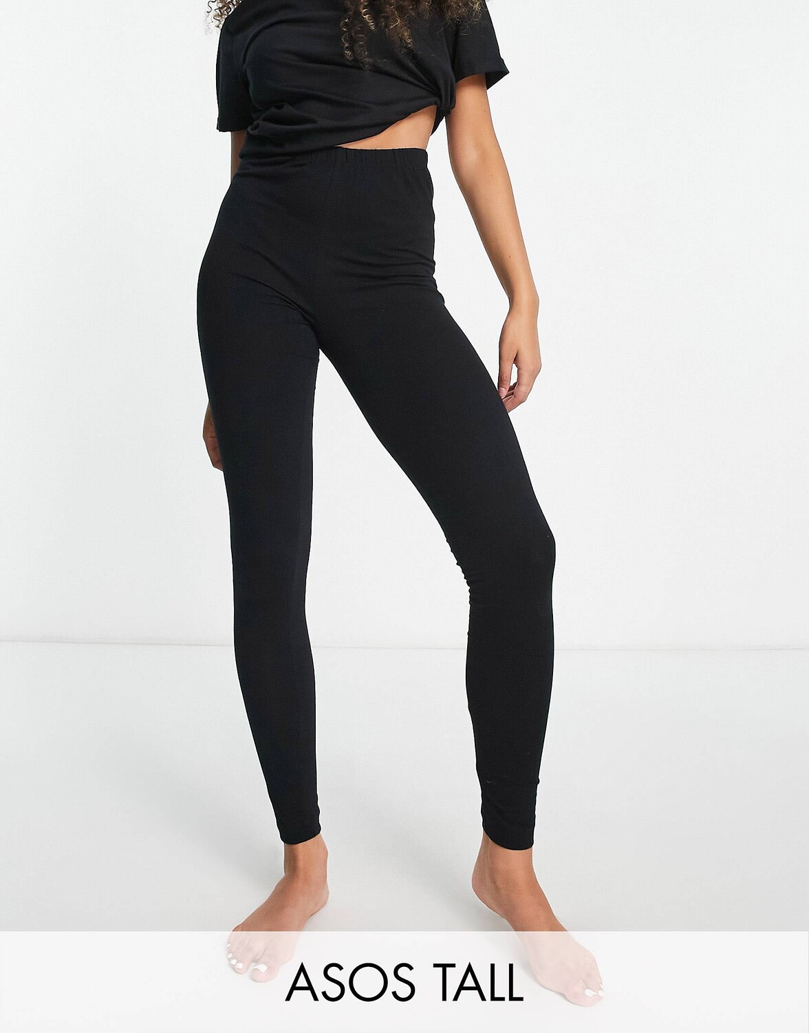 

Черные пижамные леггинсы из джерси разных цветов ASOS DESIGN Tall