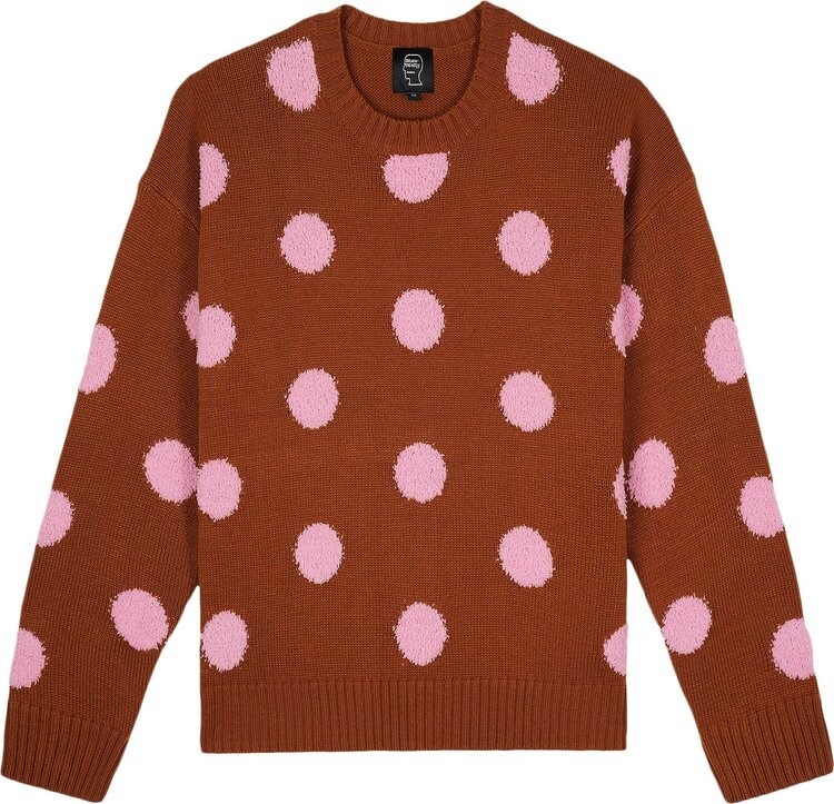 

Свитер Brain Dead Polka Pile Crewneck Sweater 'Brown', коричневый