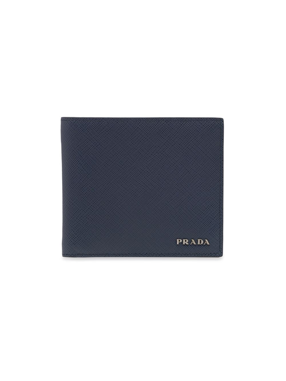 

Кошелек из сафьяновой кожи Prada, синий