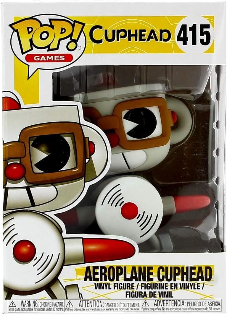 набор артбук мир игры cuphead фигурка уточка тёмный герой Коллекционная фигурка Funko Pop! Games: Cuphead - Cuphead in Aeroplane