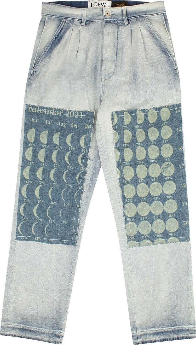 

Джинсы Loewe Moon Calendar Jeans 'Blue', синий